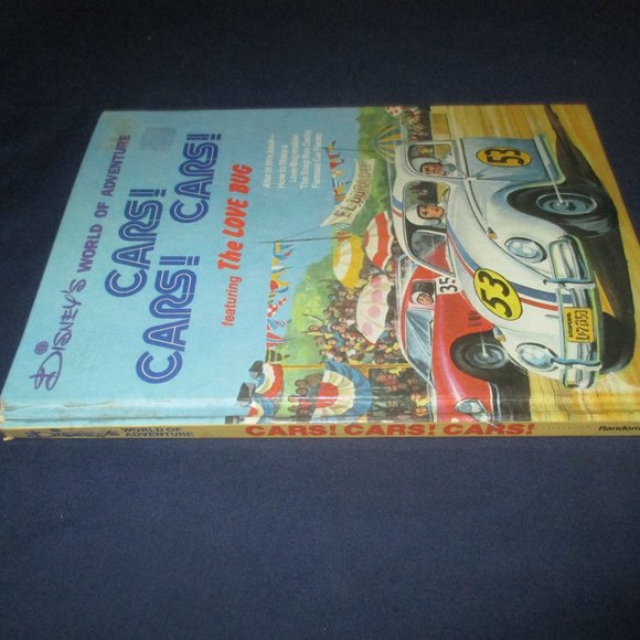 Disney's World of Adventure: Cars! Cars! Cars! The Love Bug (Hardcover) Vintage! - Picture 3 of 5
